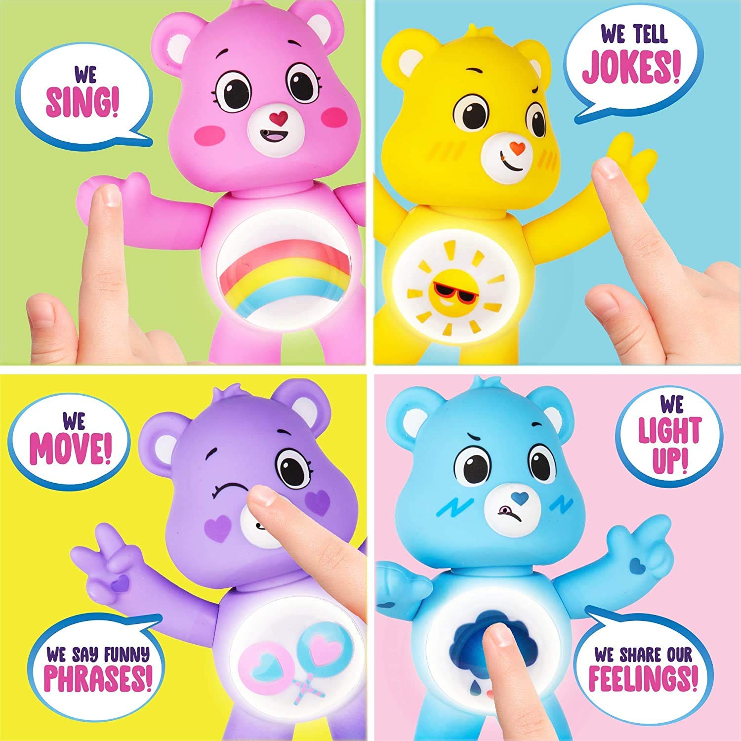 Foto 4 pulgar | Figura Coleccionable Interactiva Care Bears Share Bear - Venta Internacional