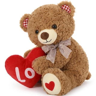 Foto 1 | Oso de Peluche Morismos para San Valentín con Corazón Rojo de 43 cm - Venta Internacional