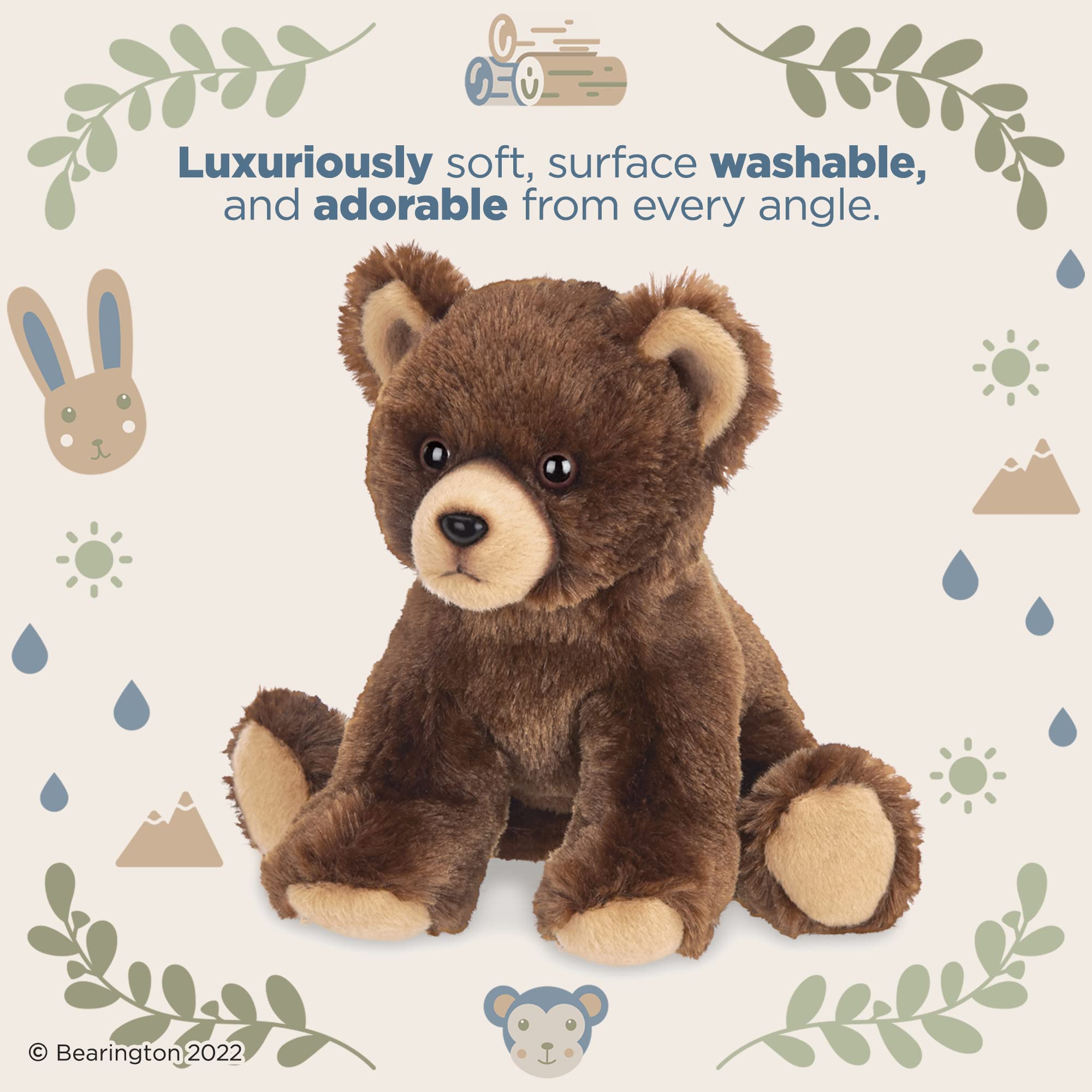 Foto 3 pulgar | Peluche Bearington Lil' Grizby Oso Pardo de 18 cm - Venta Internacional