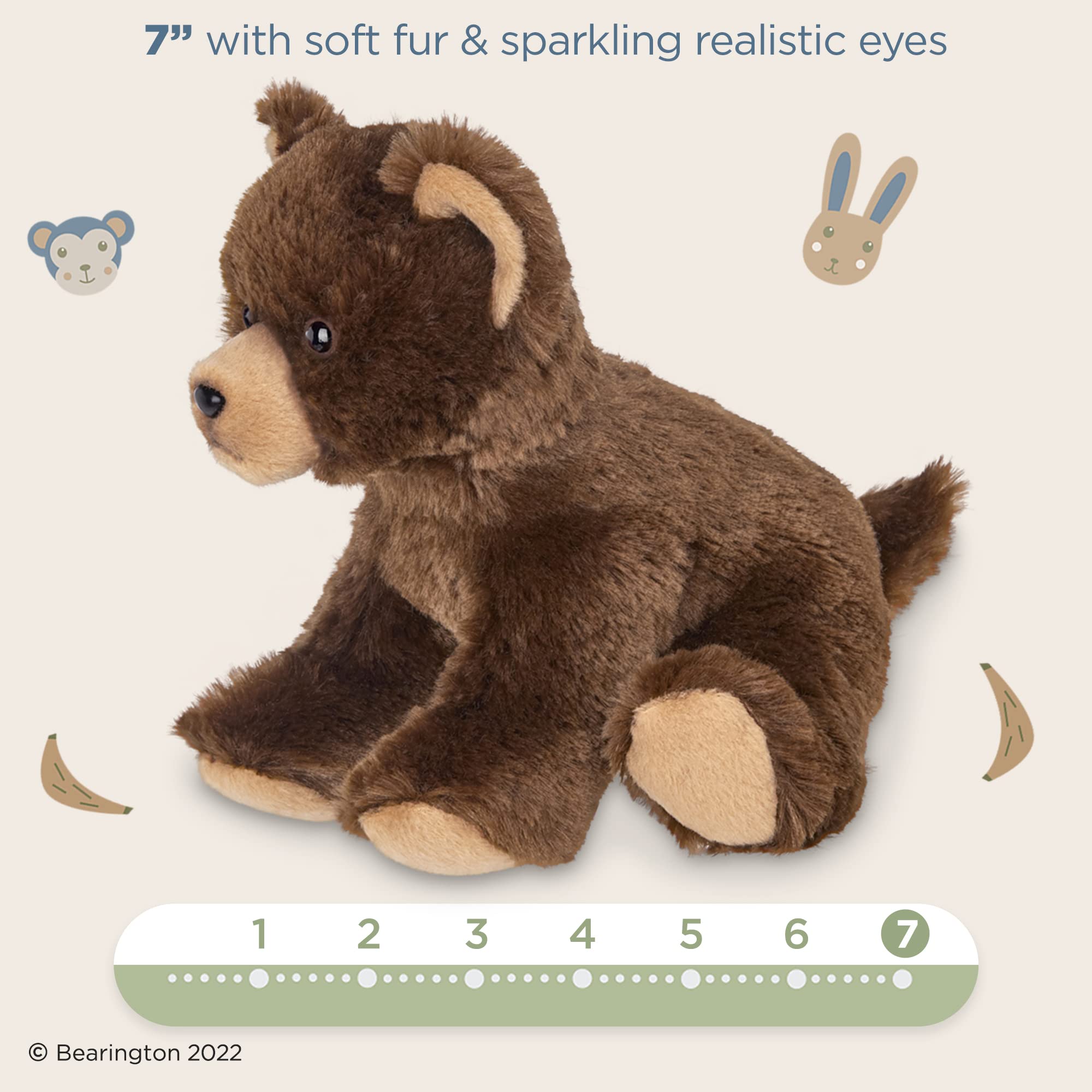 Foto 7 pulgar | Peluche Bearington Lil' Grizby Oso Pardo de 18 cm - Venta Internacional