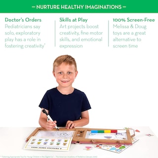 Foto 6 | Kit de dibujo e Imanes Melissa & Doug Natural Play Princess - Venta Internacional
