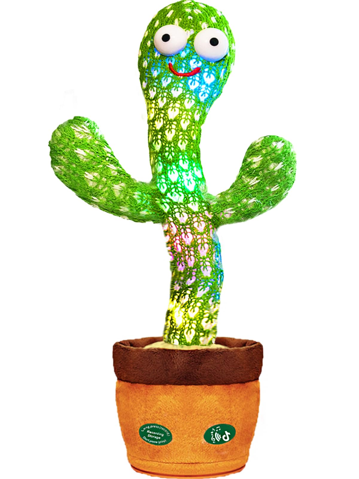 Juguete para Imitar a Un Bebé Dancing Talking Cactus con Led 120 Canciones - Venta Internacional