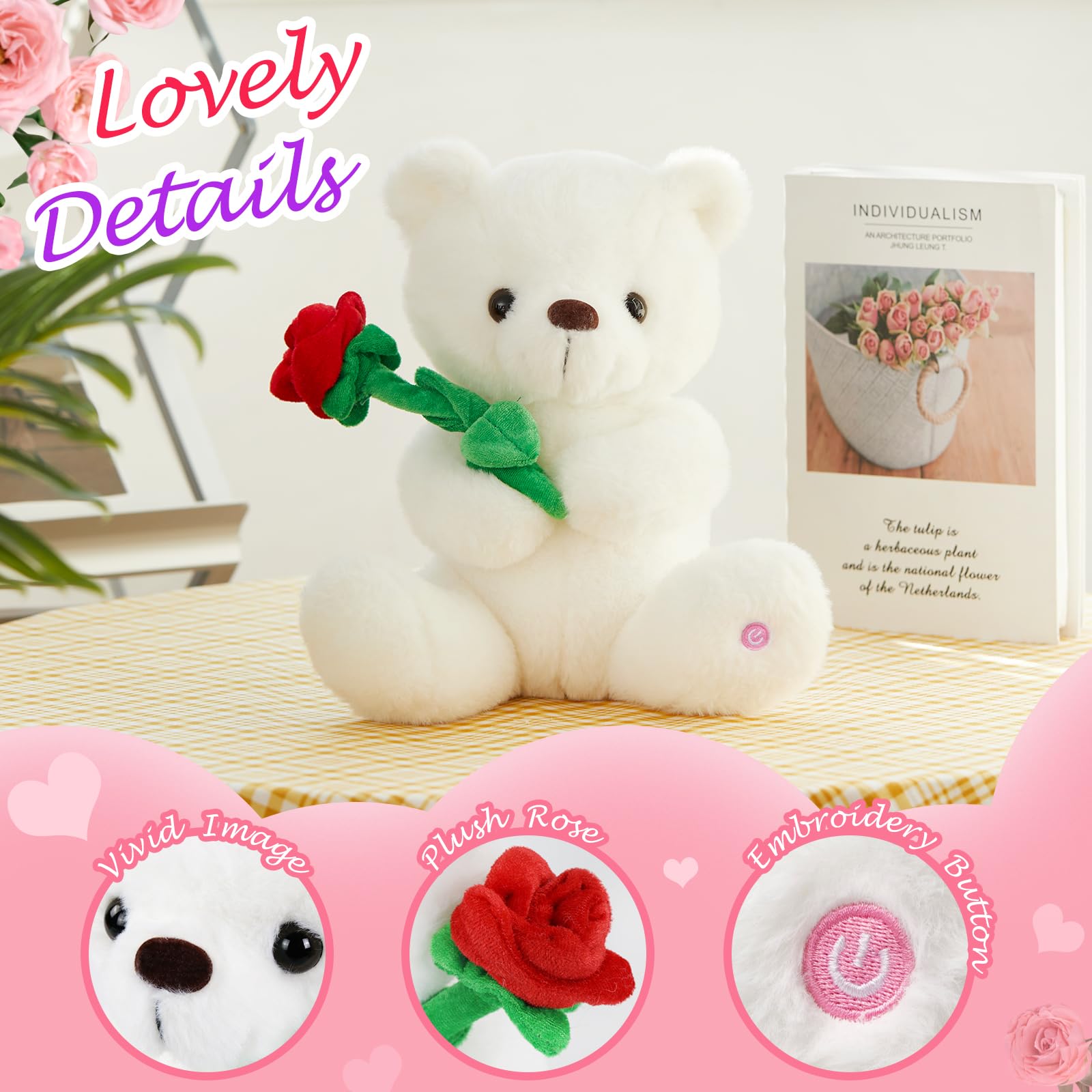 Foto 2 | Oso de Peluche Houwsbaby Glow con Luz Led - Venta Internacional