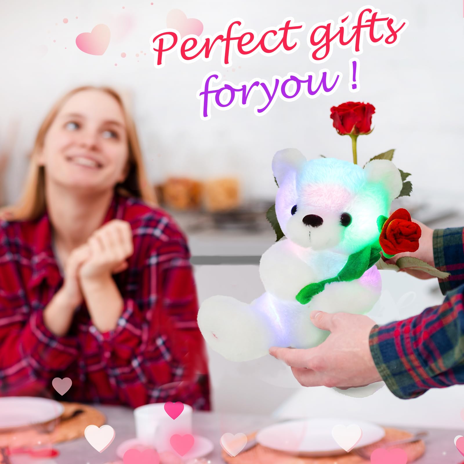 Foto 5 | Oso de Peluche Houwsbaby Glow con Luz Led - Venta Internacional