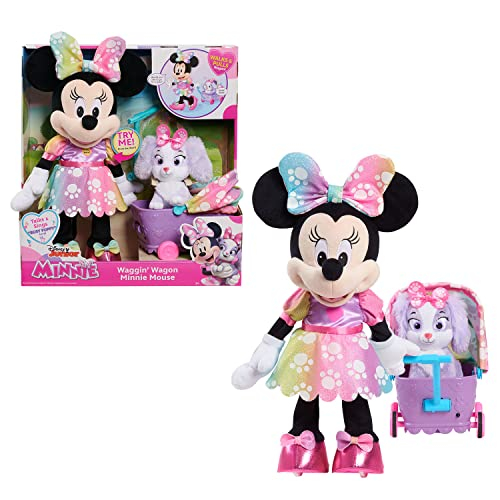 Foto 2 pulgar | Juguete de Peluche Just Play Minnie Mouse Waggin' Wagon - Venta Internacional