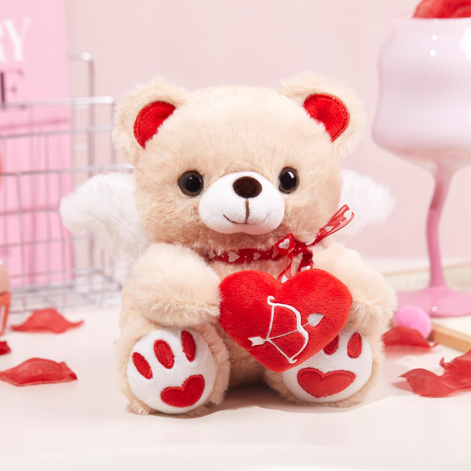 Foto 4 pulgar | Oso de Peluche Wewill 20 cm con Alas de Cupido - Venta Internacional