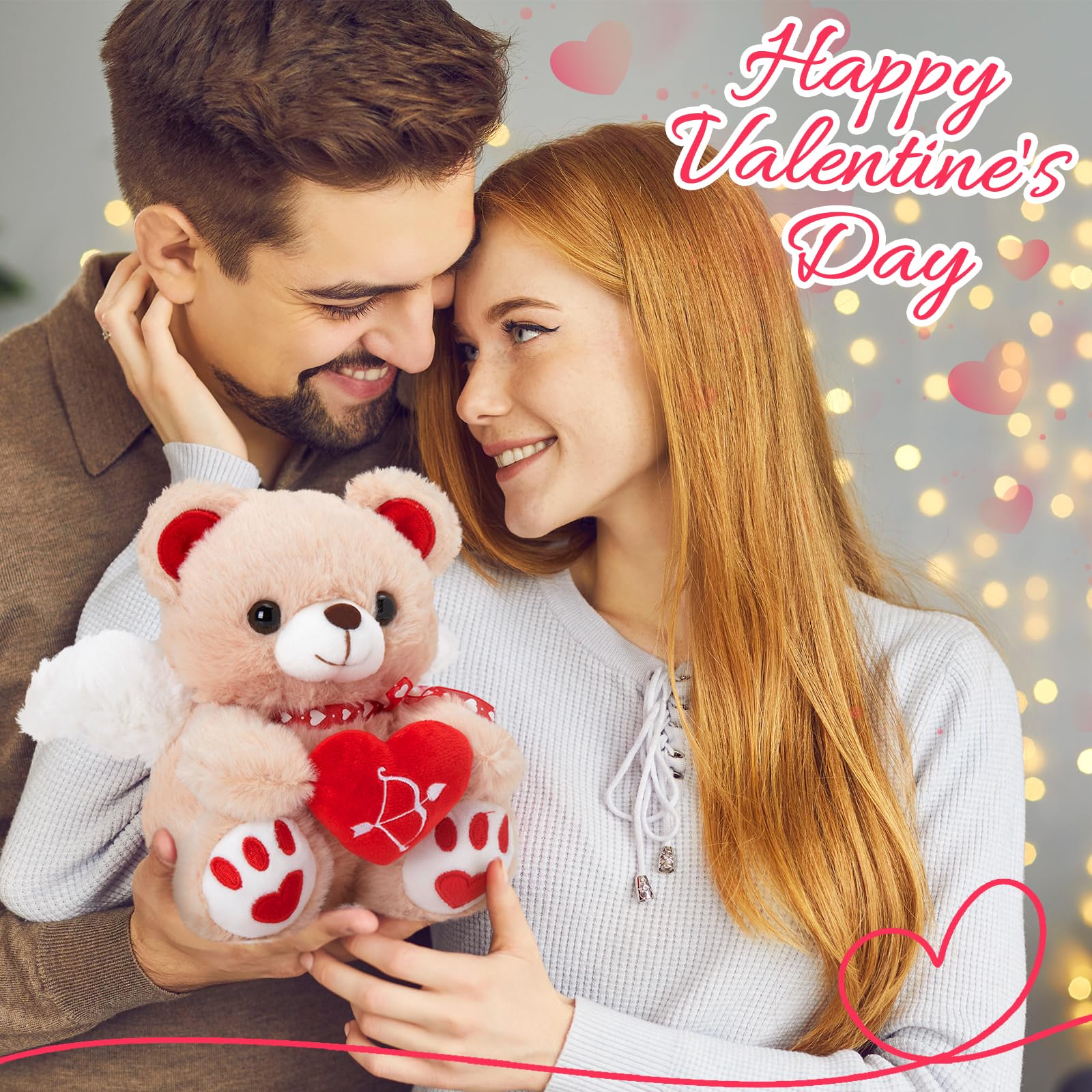 Foto 6 pulgar | Oso de Peluche Wewill 20 cm con Alas de Cupido - Venta Internacional