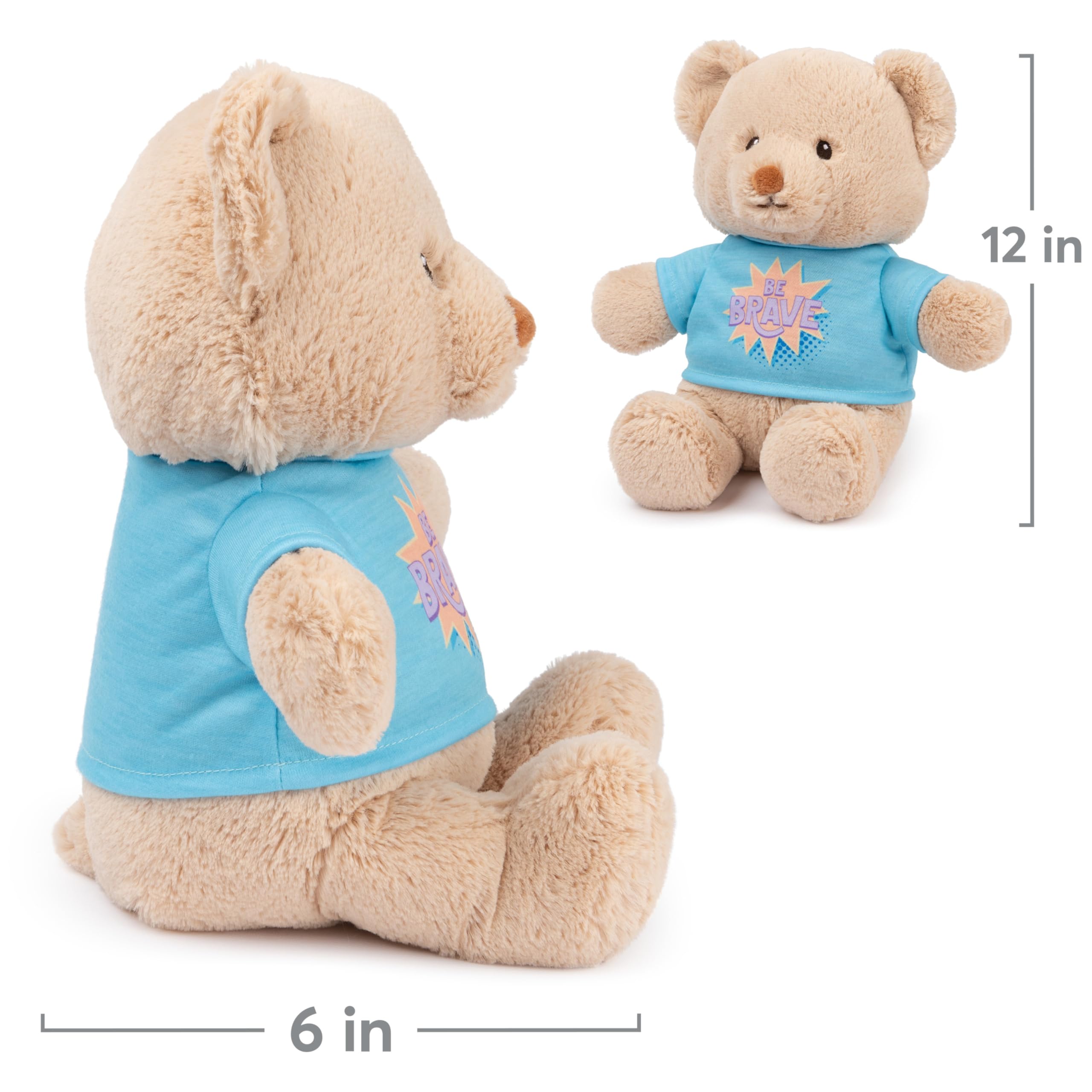 Foto 7 pulgar | Oso de Peluche Gund ''Sé Valiente'' 30 cm - Venta Internacional