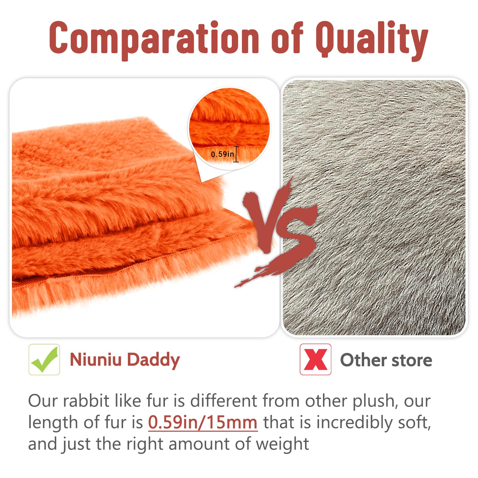 Foto 6 | Peluche Niuniu Daddy Fox con Peso Sensorial de 1,5 Kg - Venta Internacional