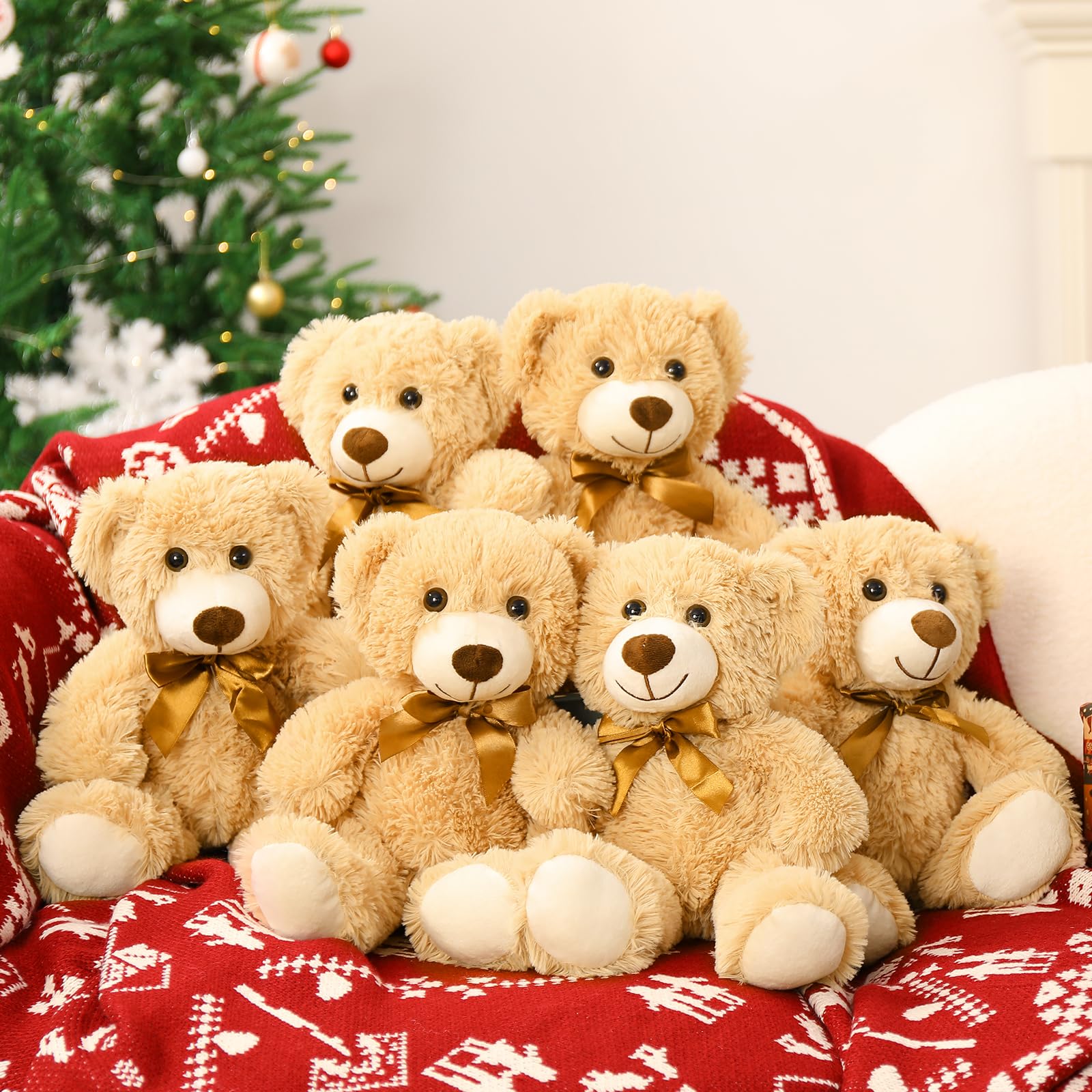 Foto 4 pulgar | Pack de 3 Osos de Peluche Morismos de 35 cm color Marrón - Venta Internacional