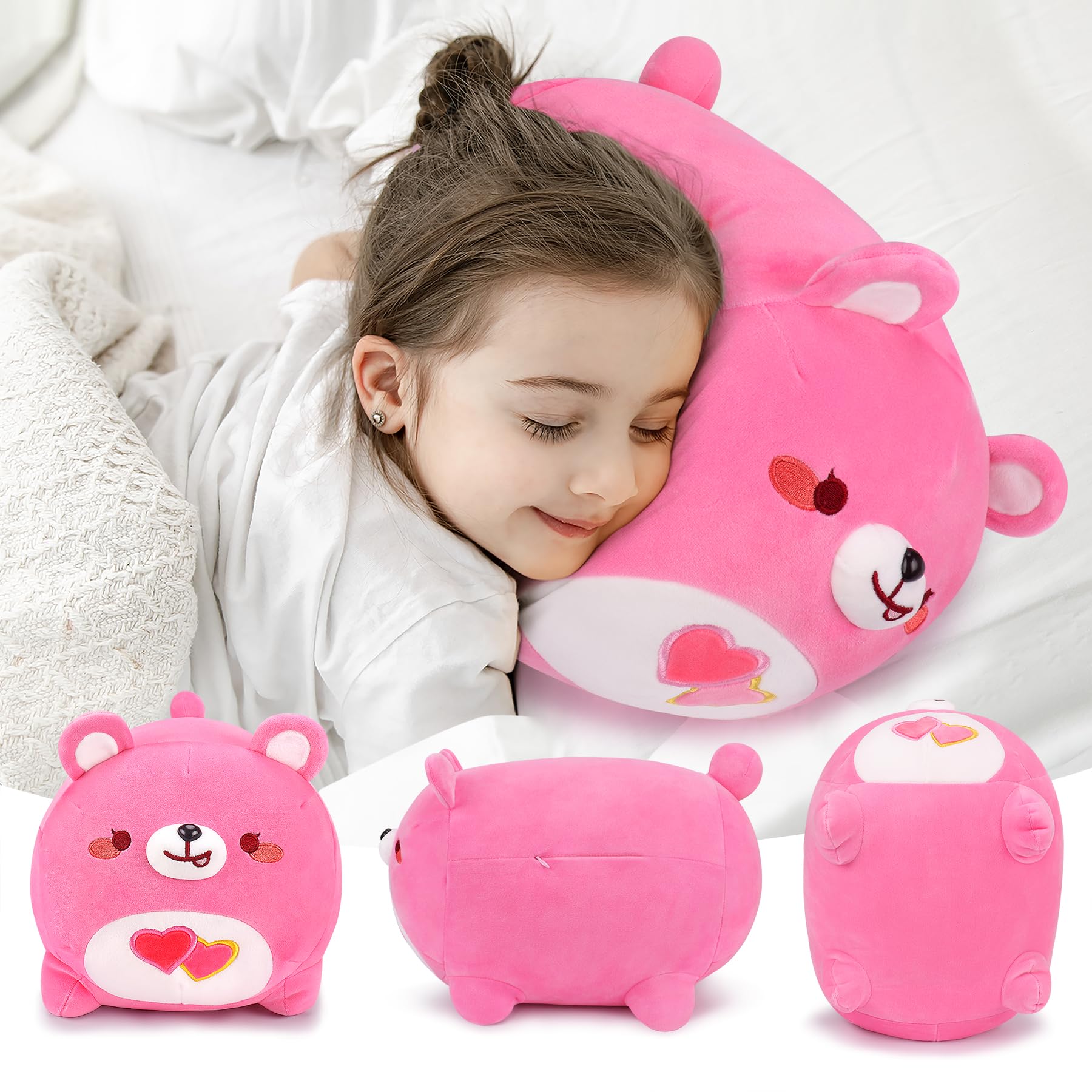 Foto 6 pulgar | Oso de Peluche Auspicious Beginning Rosa 40 cm - Venta Internacional