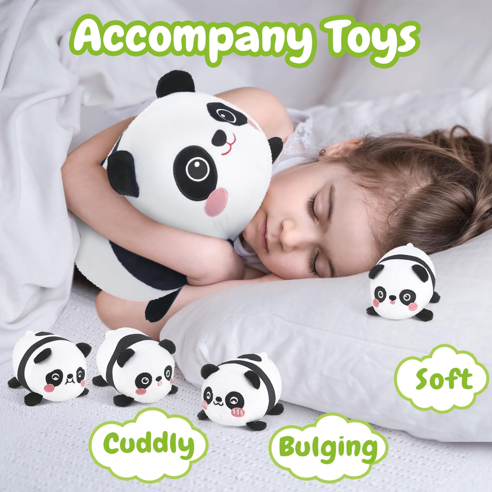 Foto 6 pulgar | Mamá Panda de Peluche Kmuysl con 4 Bebés - Venta Internacional