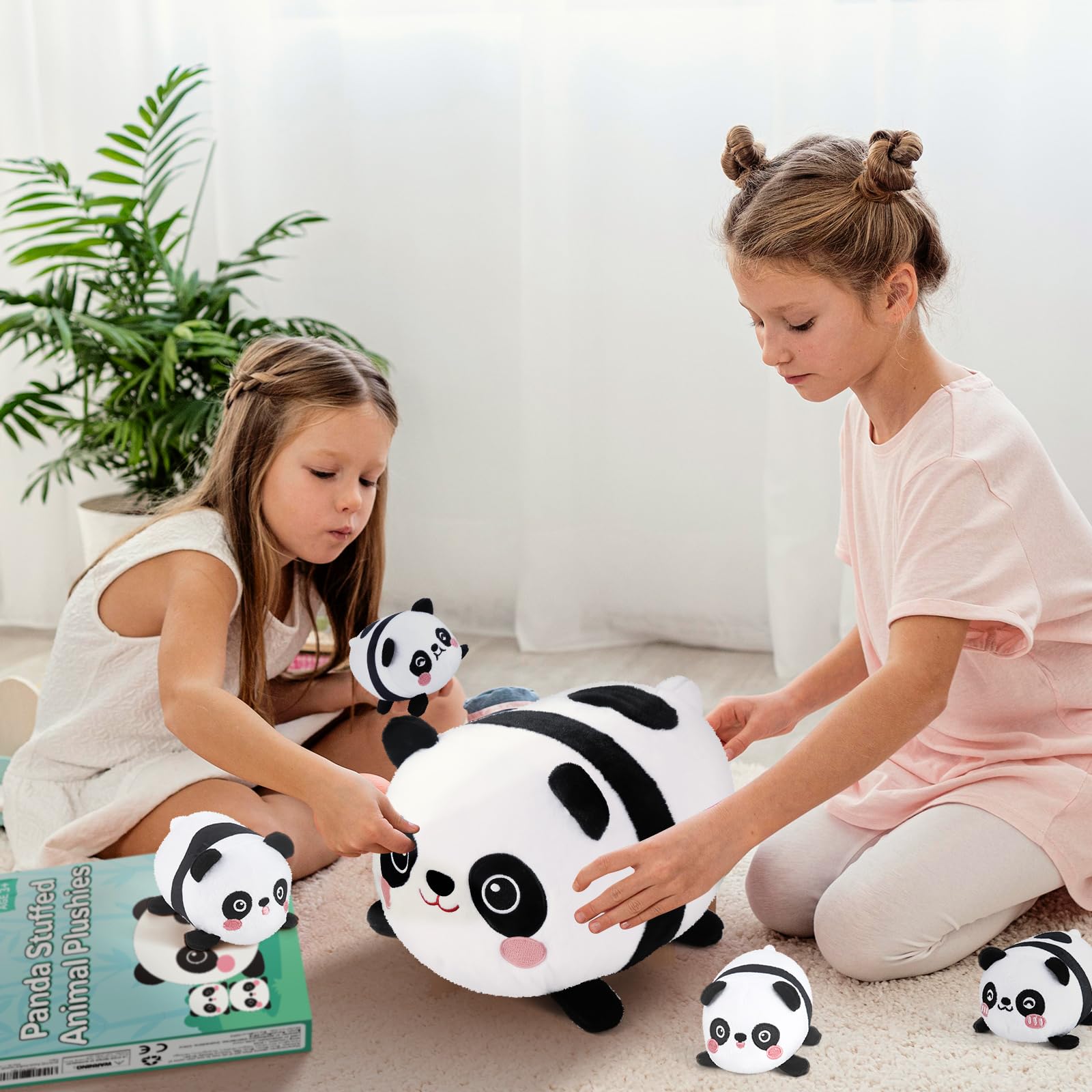 Foto 7 pulgar | Mamá Panda de Peluche Kmuysl con 4 Bebés - Venta Internacional