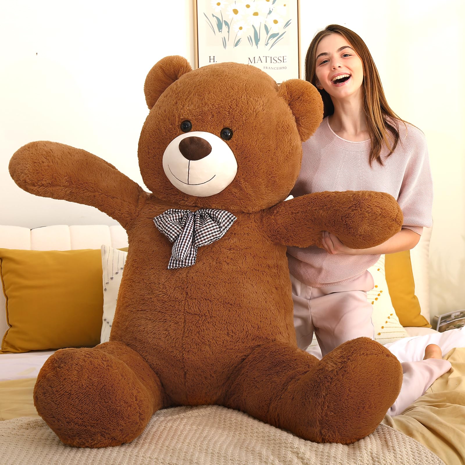 Foto 5 pulgar | Oso de Peluche MaoGoLan Café Tamaño Grande 150 cm - Venta Internacional