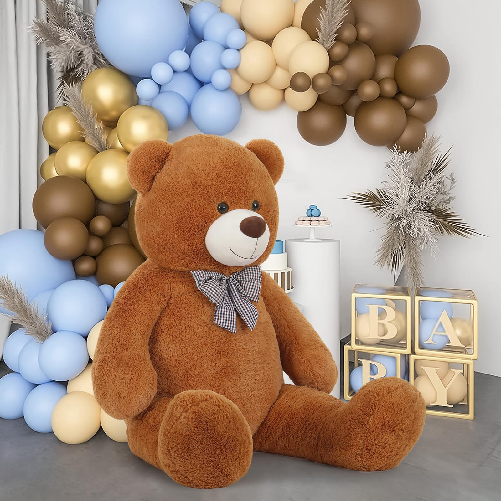 Foto 5 | Oso de Peluche MaoGoLan Café Tamaño Grande 150 cm - Venta Internacional