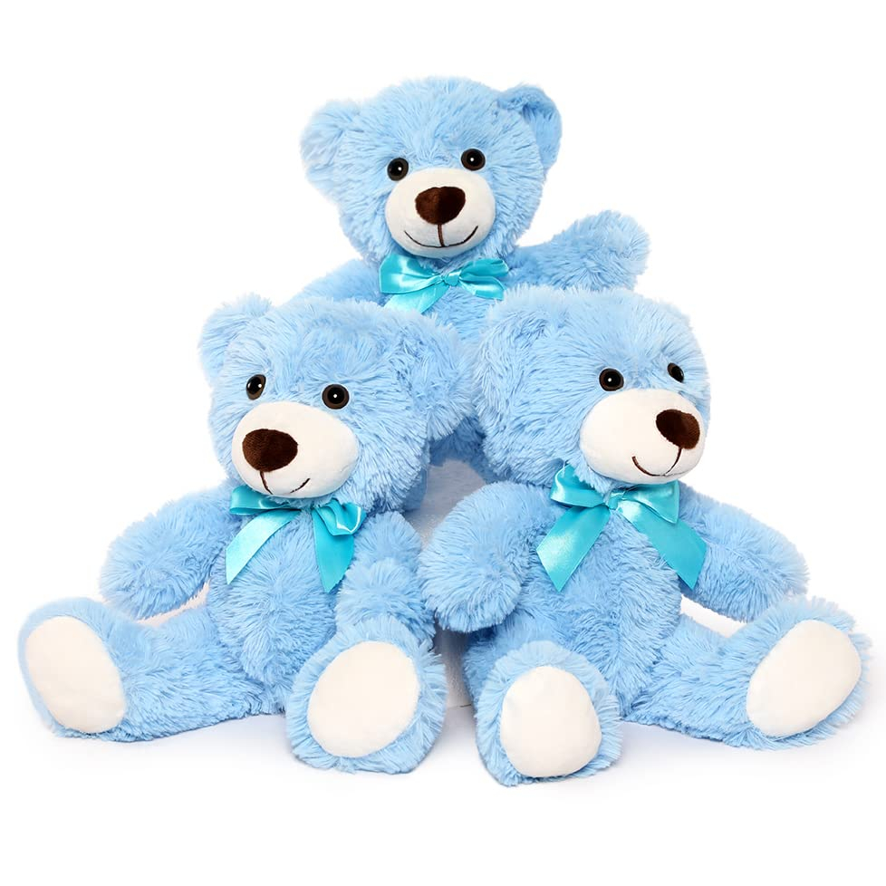 Foto 2 pulgar | Peluches MaoGoLan Azules 34 cm 3 Piezas - Venta Internacional