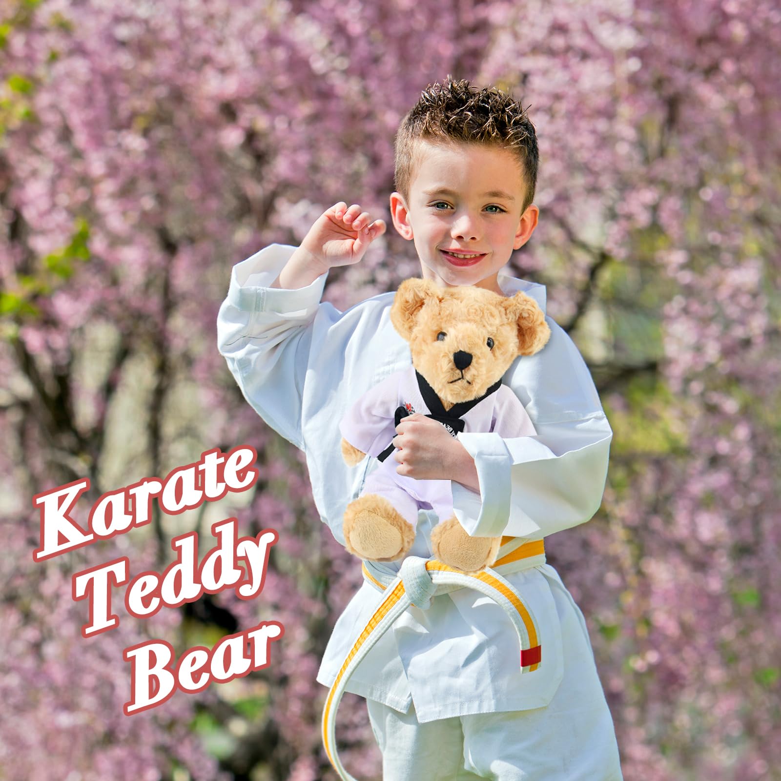 Foto 4 pulgar | Peluche Houwsbaby Osito de Peluche de Taekwondo y Karate 20 cm - Venta Internacional