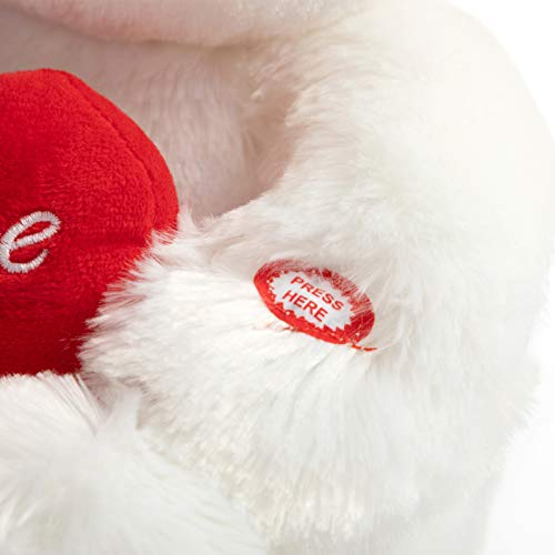 Foto 7 pulgar | Oso de Peluche Hollyhome I Love You con Luz Led 33Cm Blanco - Venta Internacional