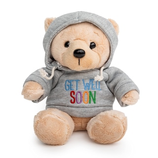 Foto 1 | Oso de Peluche Get Well Soon con Sudadera Gris 23 cm - Venta Internacional