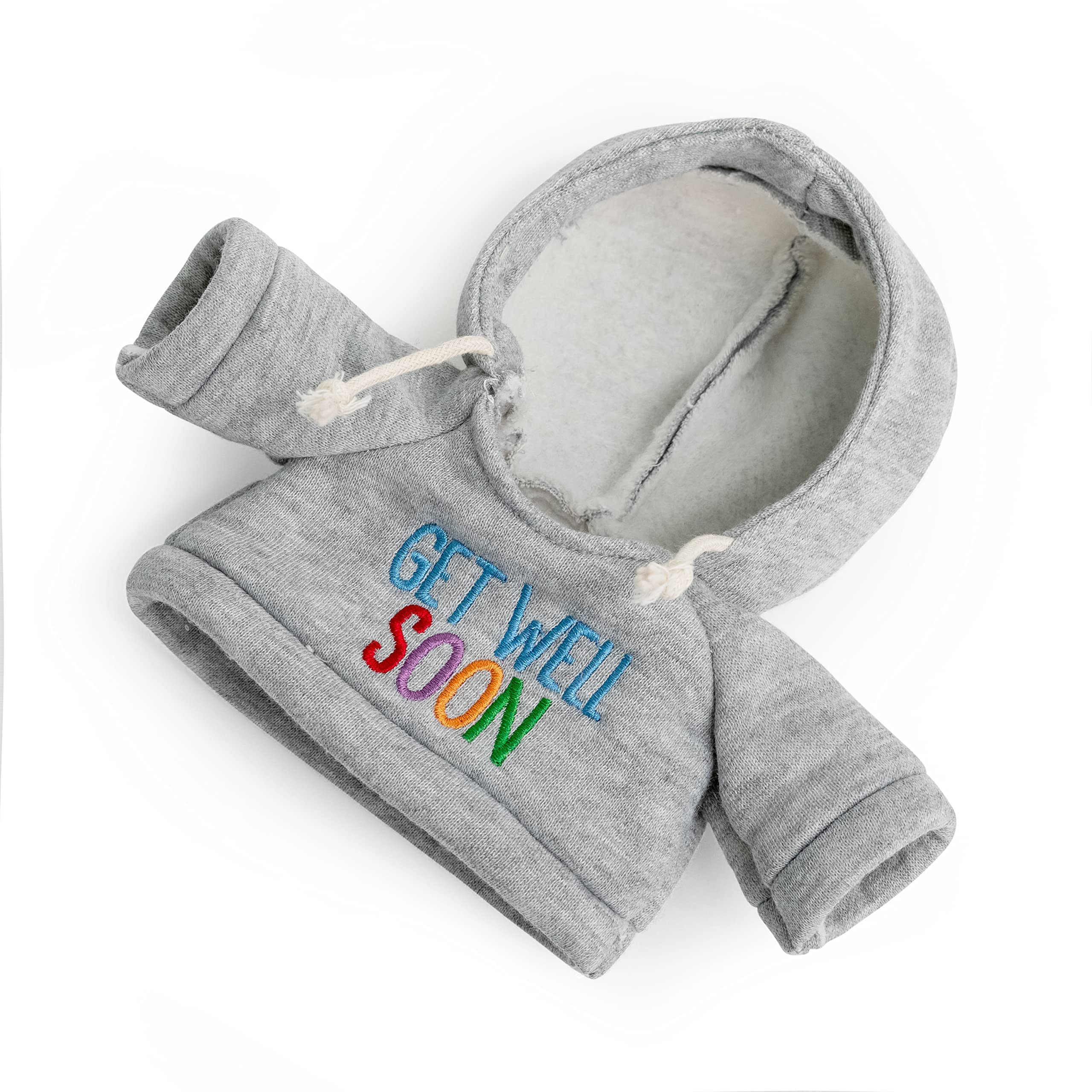 Foto 7 pulgar | Oso de Peluche Get Well Soon con Sudadera Gris 23 cm - Venta Internacional