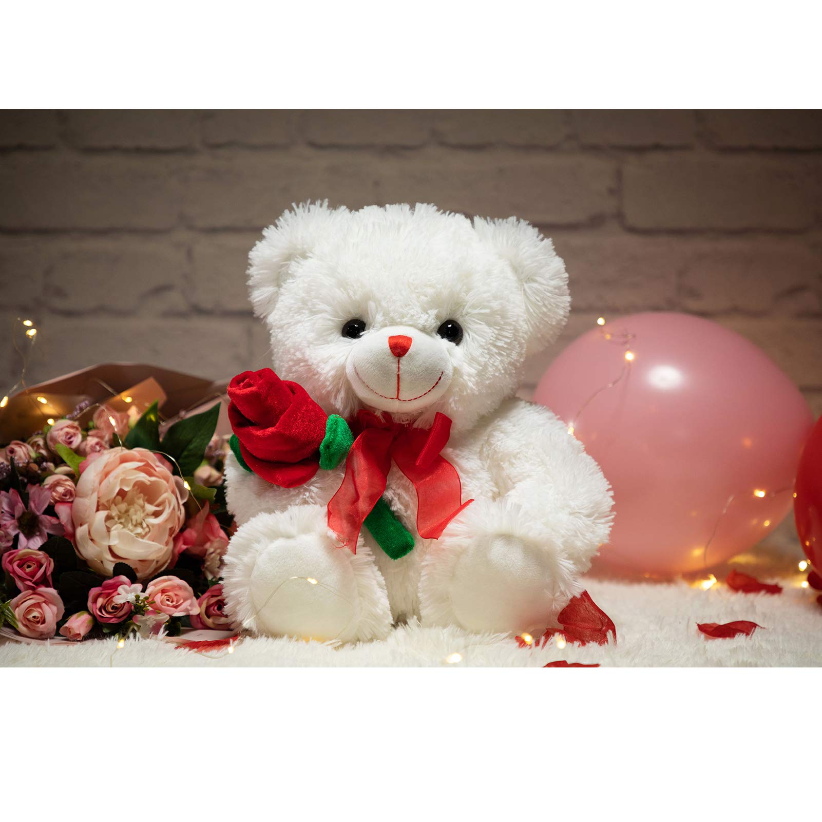 Foto 3 pulgar | Oso de Peluche Hollyhome 30 cm Blanco - Venta Internacional