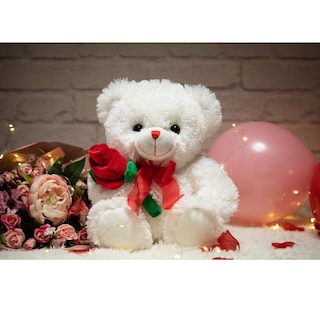 Foto 2 | Oso de Peluche Hollyhome 30 cm Blanco - Venta Internacional