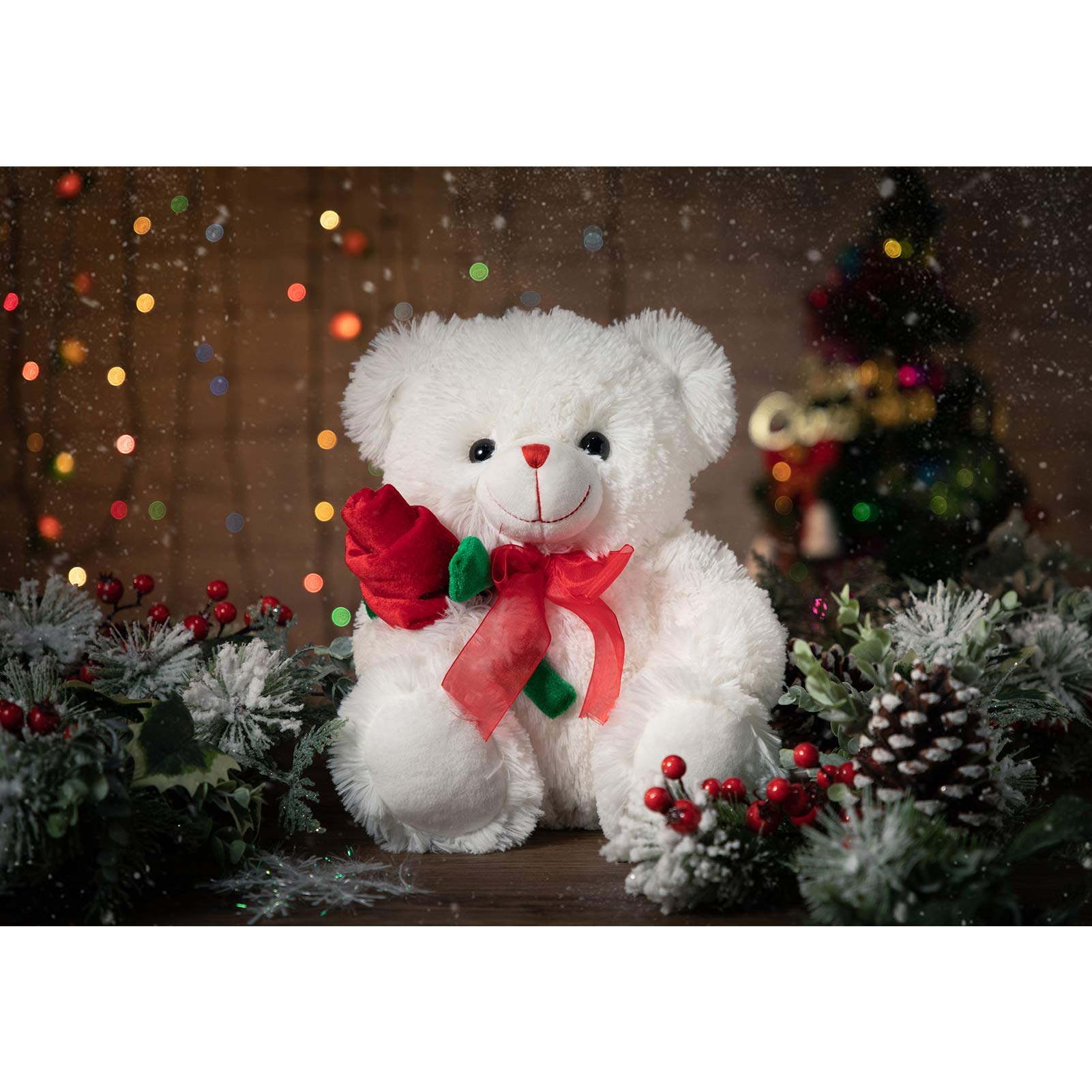 Foto 4 pulgar | Oso de Peluche Hollyhome 30 cm Blanco - Venta Internacional