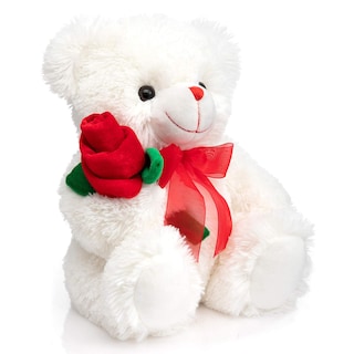 Foto 4 | Oso de Peluche Hollyhome 30 cm Blanco - Venta Internacional
