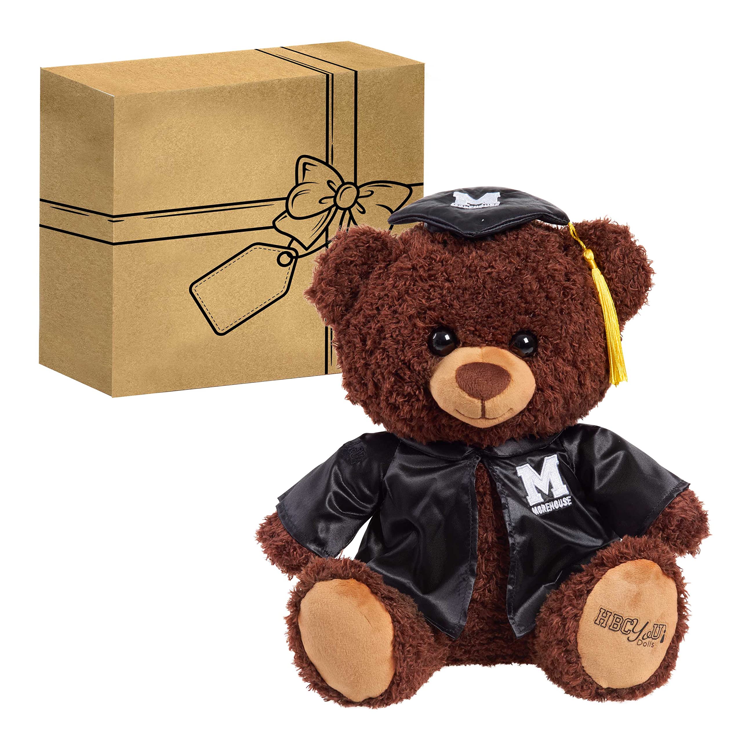 Foto 2 pulgar | Oso de Peluche Just Play Hbcyou Morehouse Graduate 25 cm - Venta Internacional