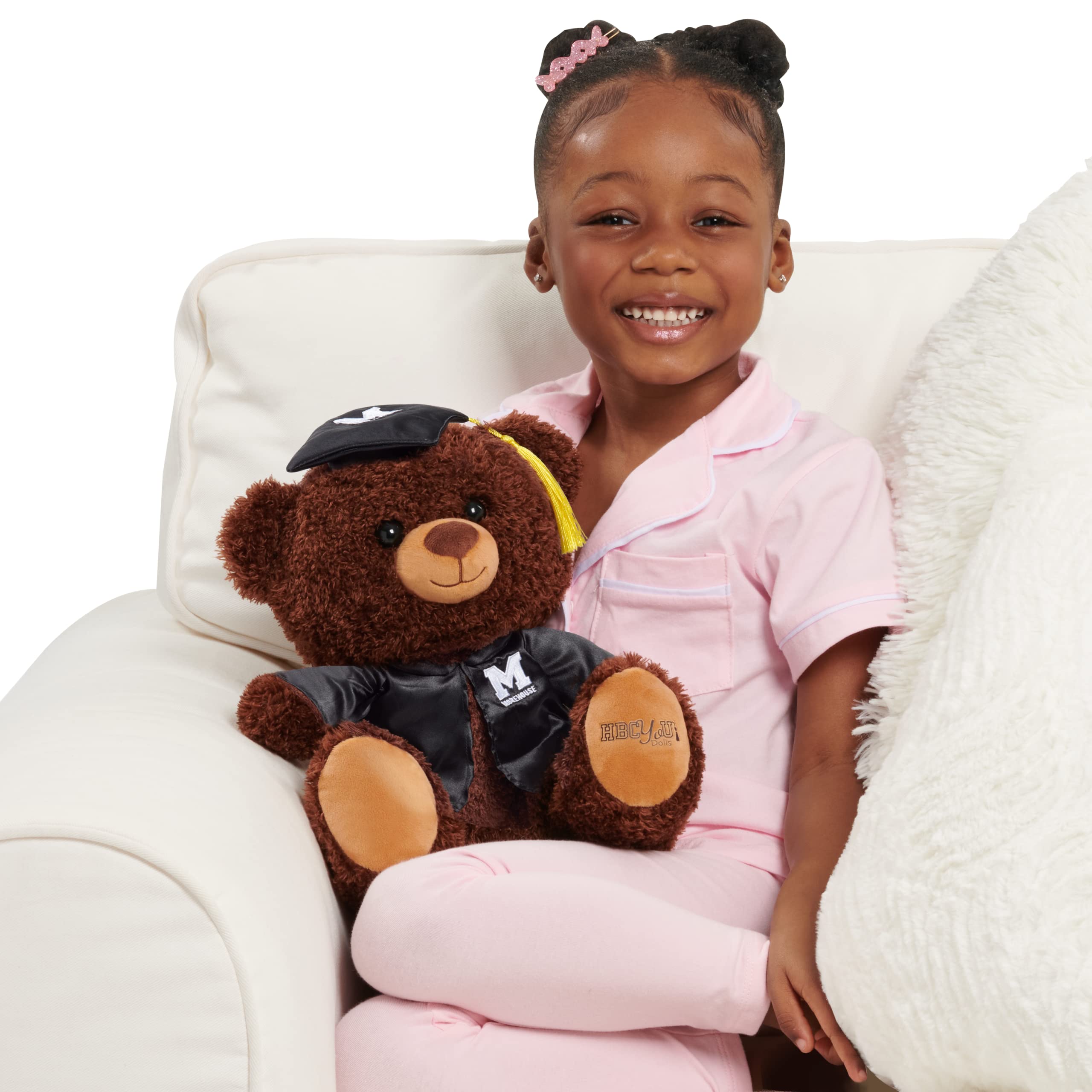 Foto 3 pulgar | Oso de Peluche Just Play Hbcyou Morehouse Graduate 25 cm - Venta Internacional