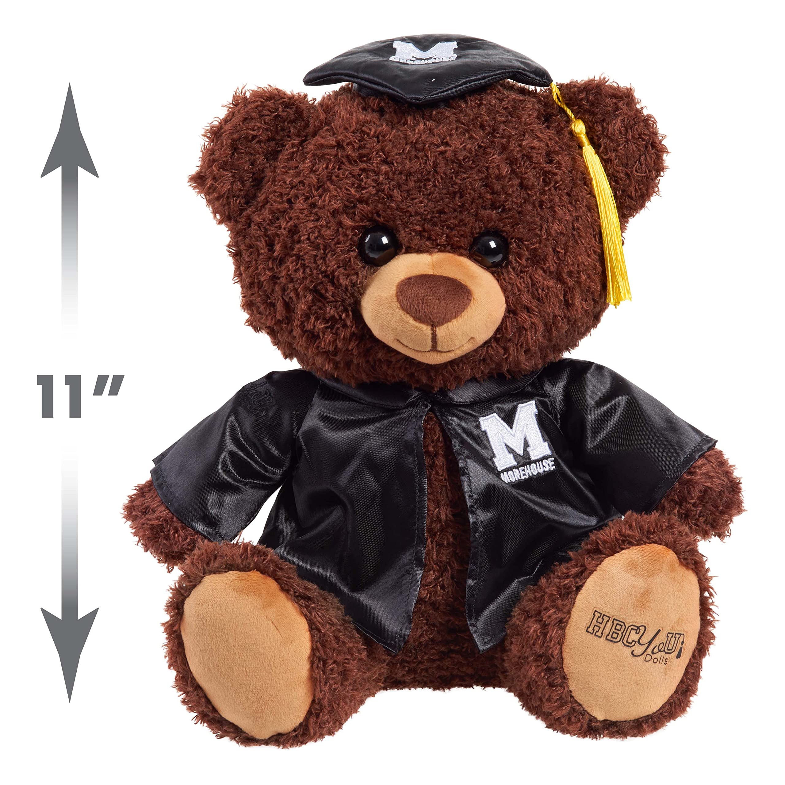 Foto 3 | Oso de Peluche Just Play Hbcyou Morehouse Graduate 25 cm - Venta Internacional