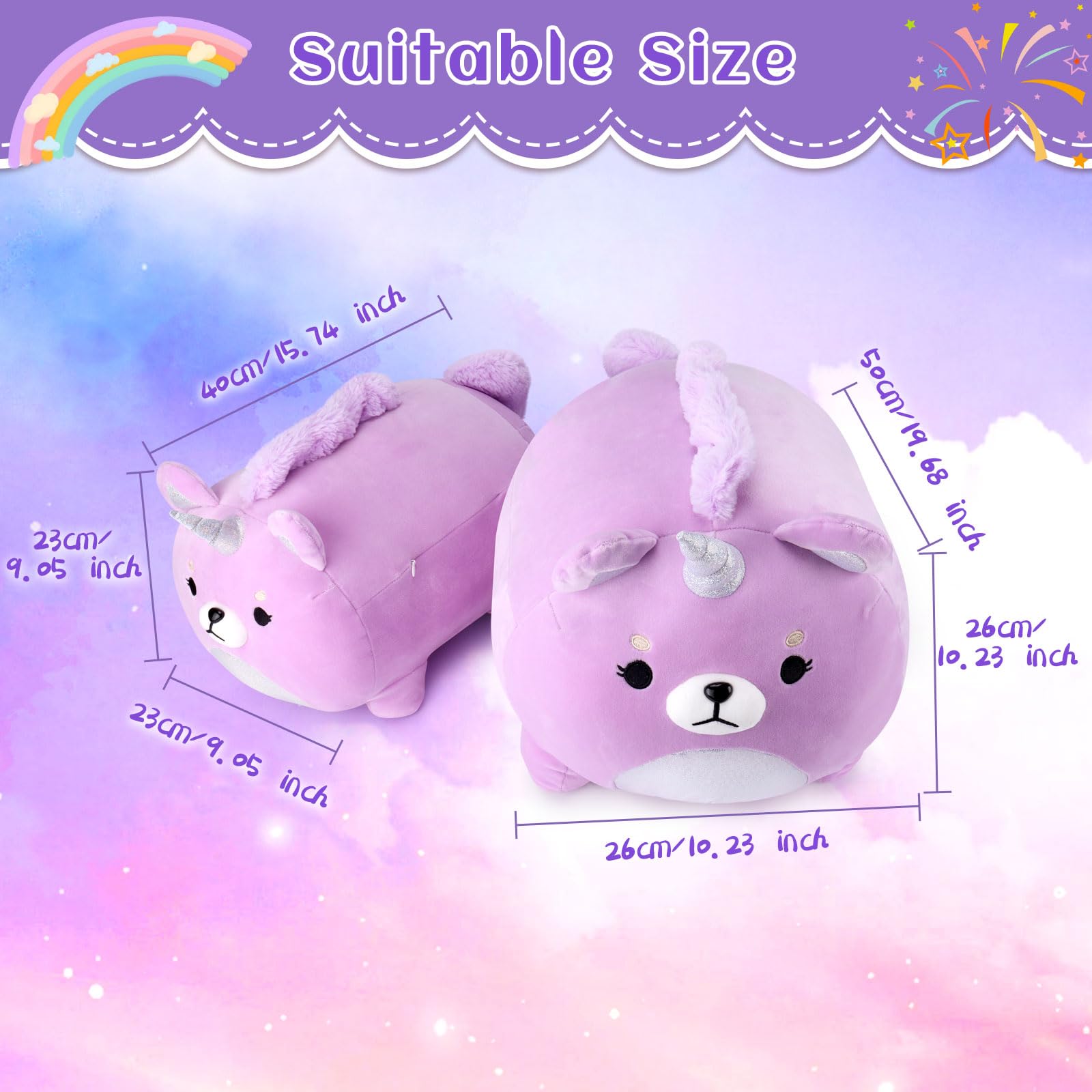 Foto 4 pulgar | Peluche Auspicious Beginning Unicorn Shiba Inu Morado - Venta Internacional