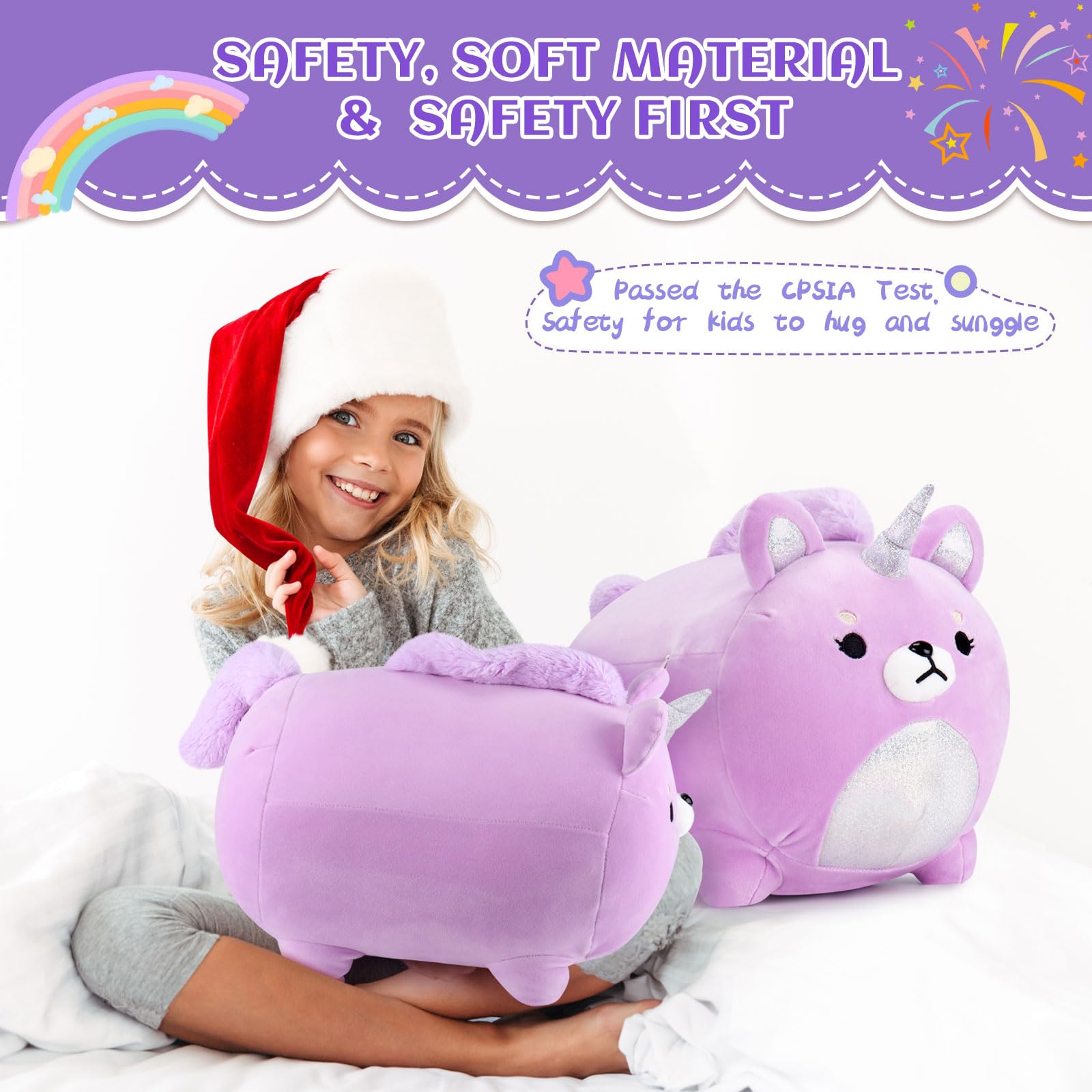 Foto 5 pulgar | Peluche Auspicious Beginning Unicorn Shiba Inu Morado - Venta Internacional