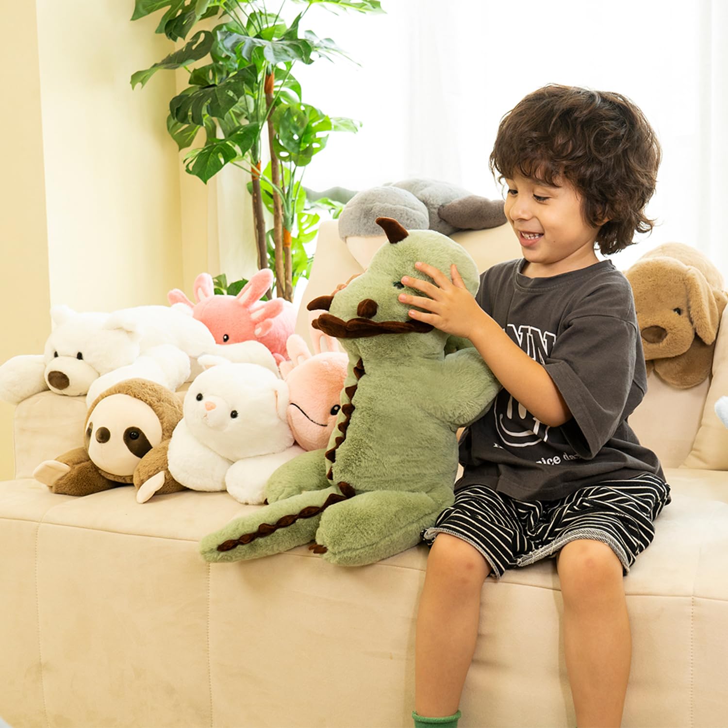 Foto 4 pulgar | Peluche Niuniu Daddy de Dinosaurio-Venta Internacional