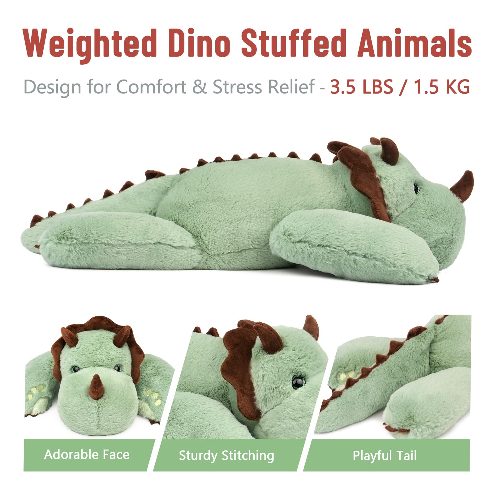 Foto 8 pulgar | Peluche Niuniu Daddy de Dinosaurio-Venta Internacional