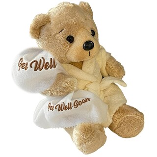 Foto 2 | Oso de Peluche Get Well Soon con Bata y Manta Bordada 23 cm - Venta Internacional