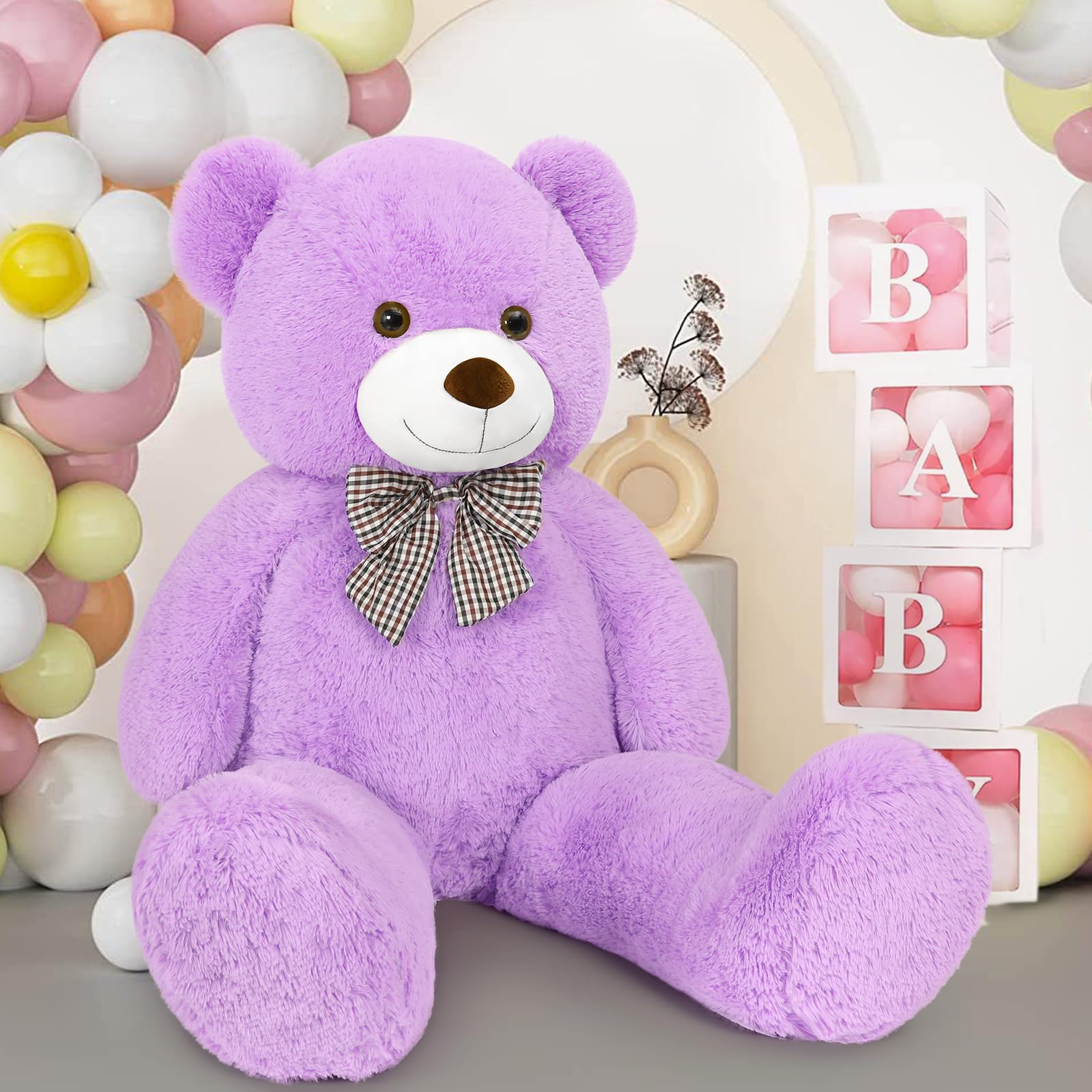 Foto 6 pulgar | Oso de Peluche MaoGoLan Tamaño Grande Púrpura 120 cm - Venta Internacional