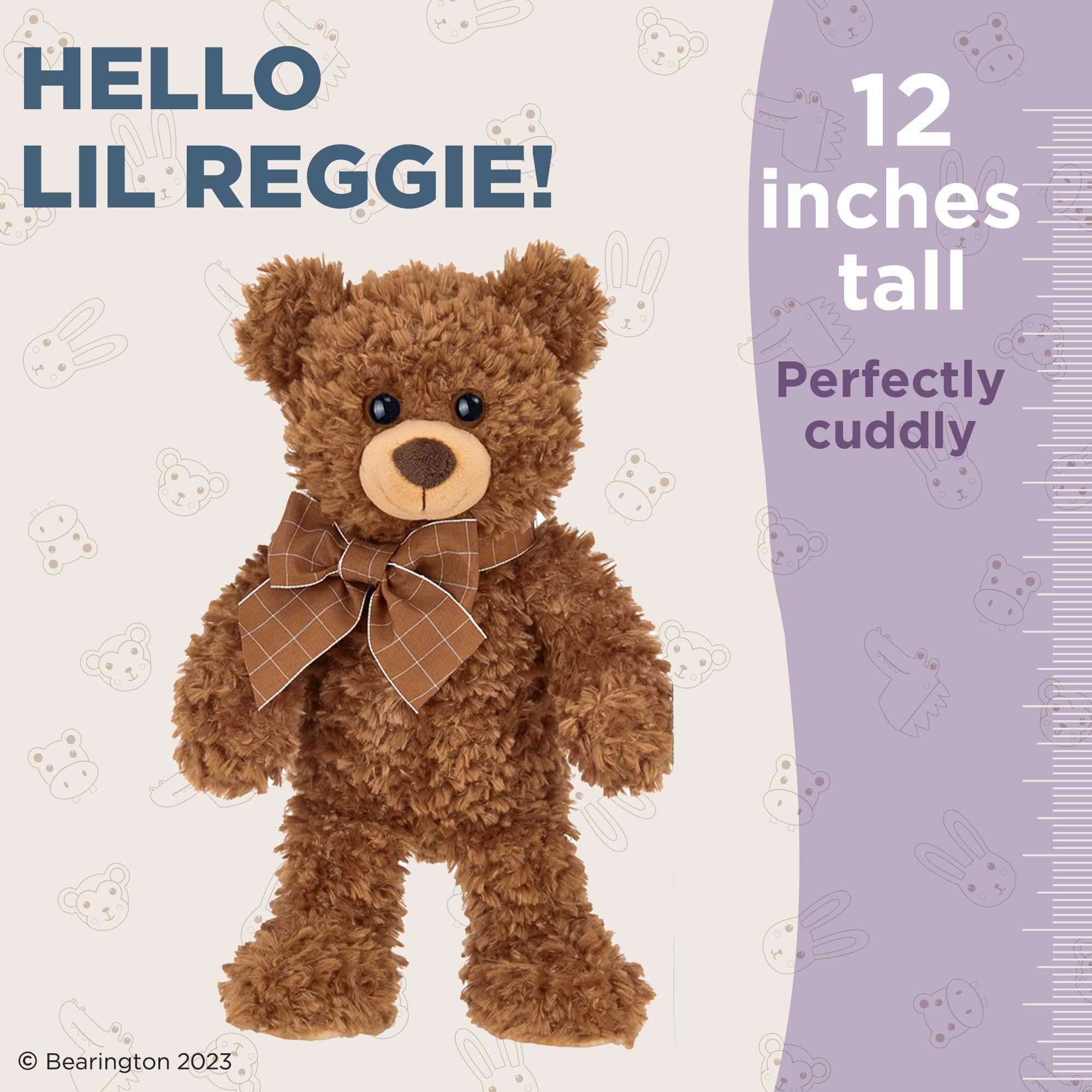 Foto 4 pulgar | Oso de Peluche Bearington Lil' Reggie de 30 cm color Marrón - Venta Internacional