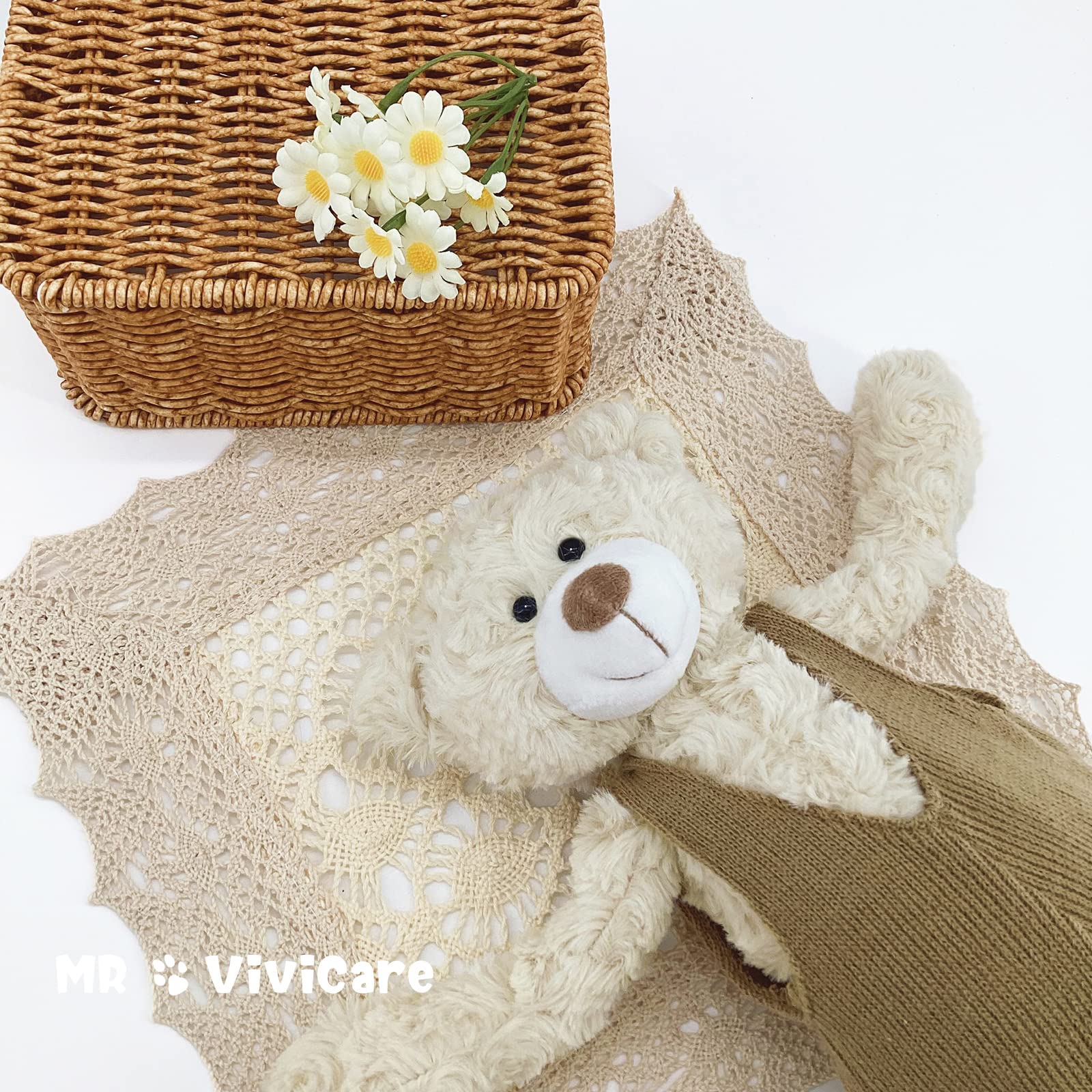 Foto 7 pulgar | Oso de Peluche Mr. Vivicare de 13.5 Pulgadas color Crema Y Beige - Venta Internacional