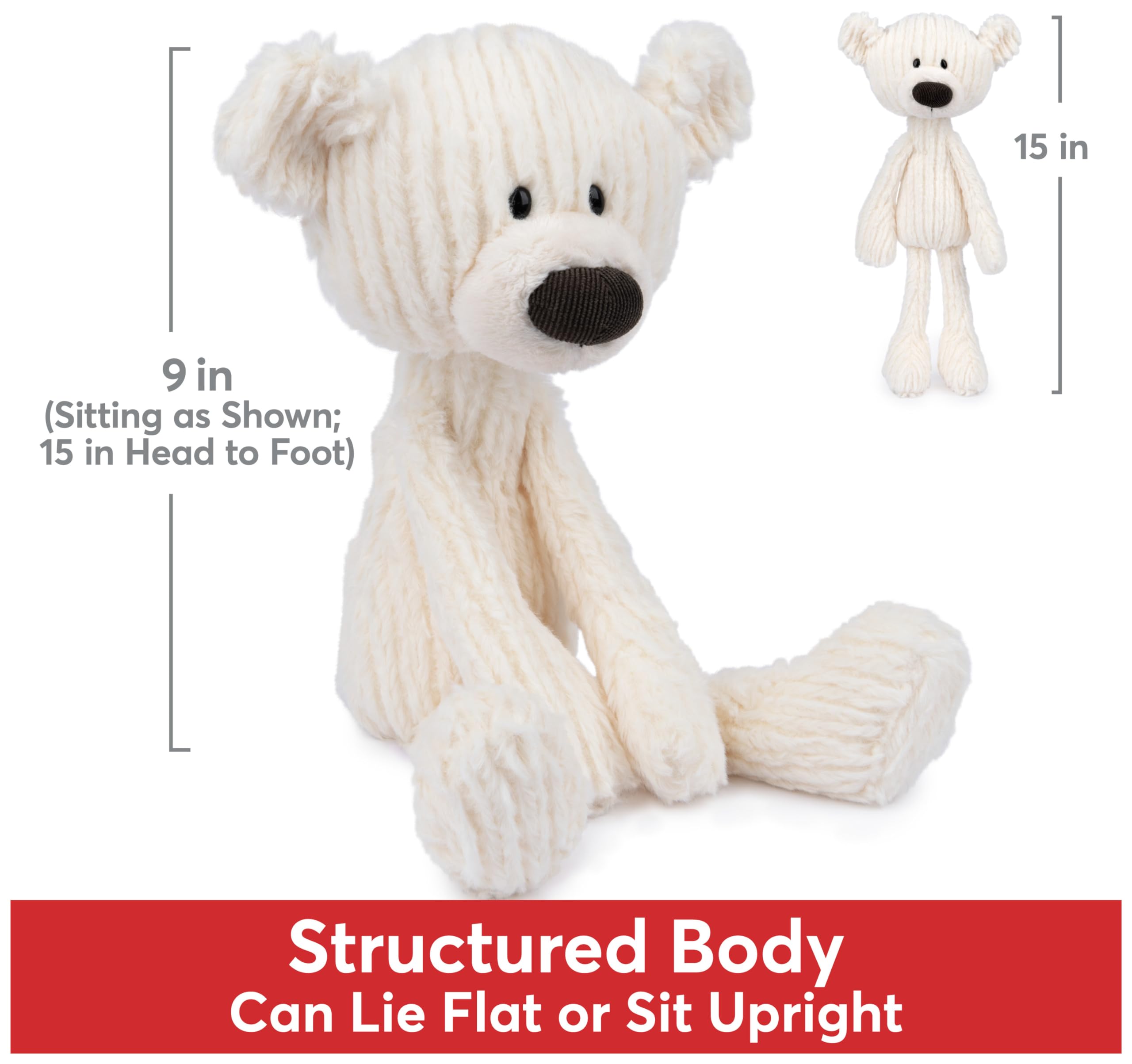 Foto 5 pulgar | Figura con Forma De Oso Gund 38 Cm Color Crema - Venta Internacional