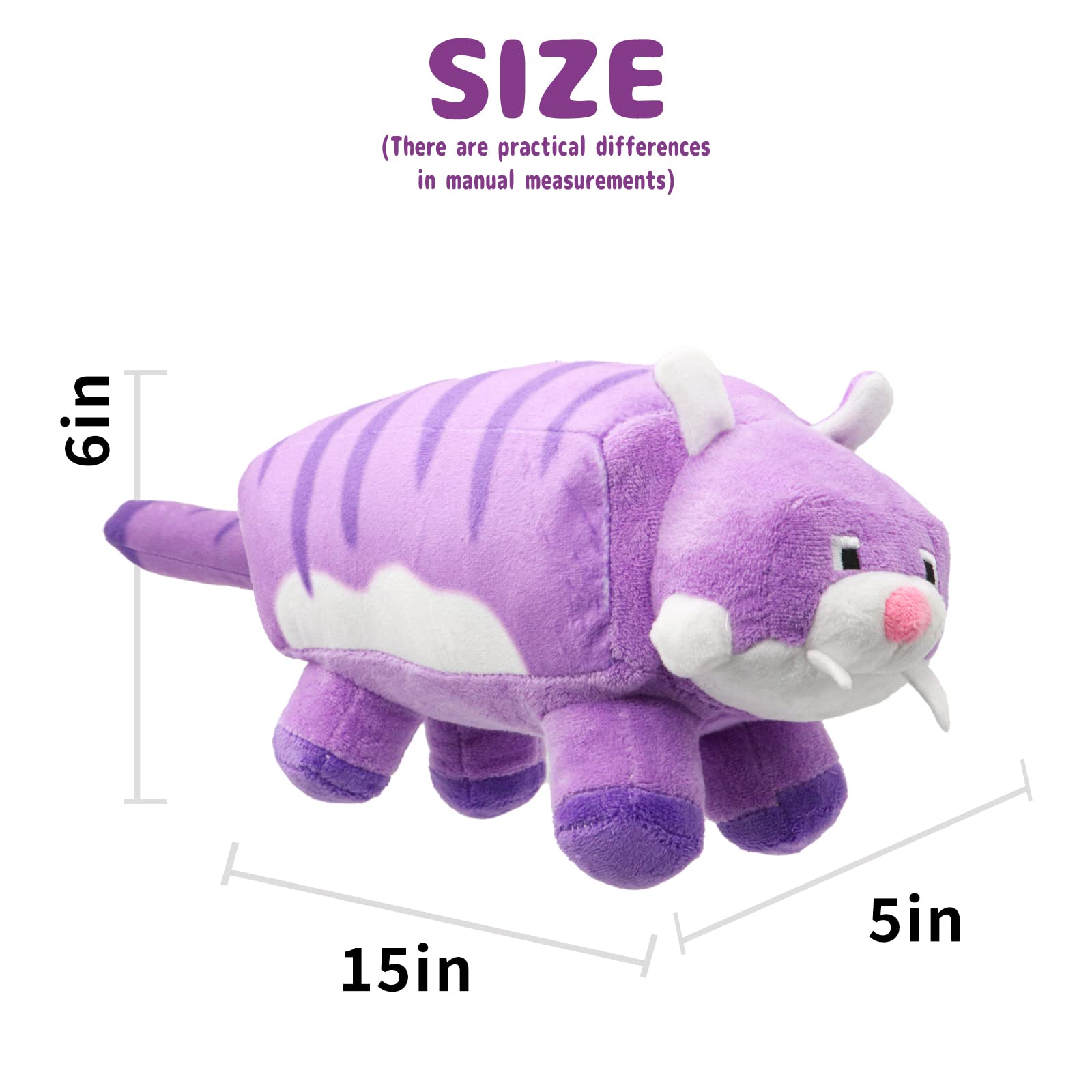 Foto 3 pulgar | Peluche Xslwan Minecraft Legends Regal Tiger 10 Piezas 2023 - Venta Internacional