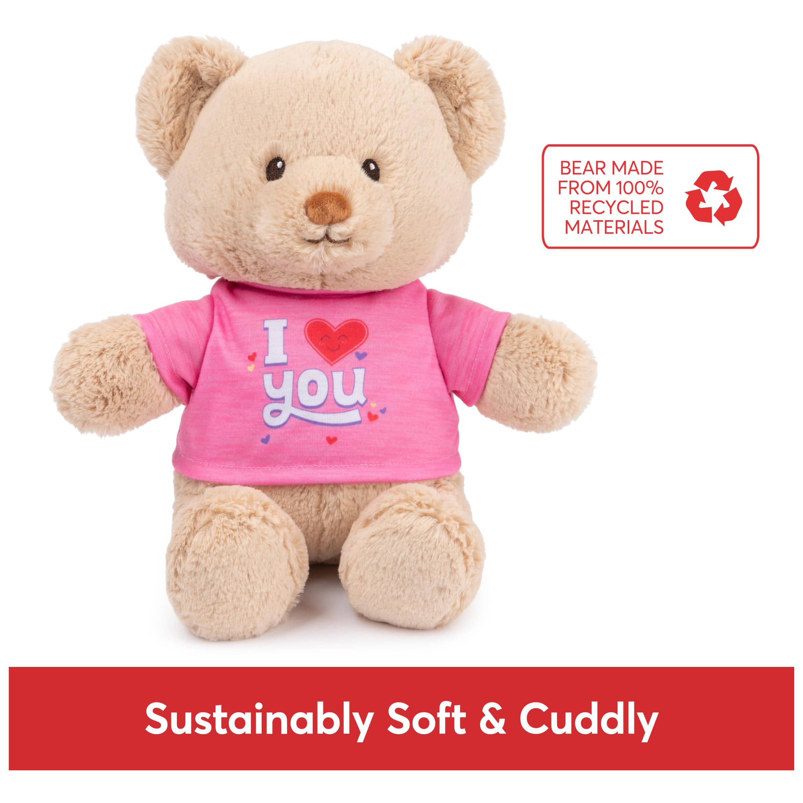 Foto 3 pulgar | Oso de Peluche Gund con Mensaje Sostenible Te Amo 30 cm - Venta Internacional