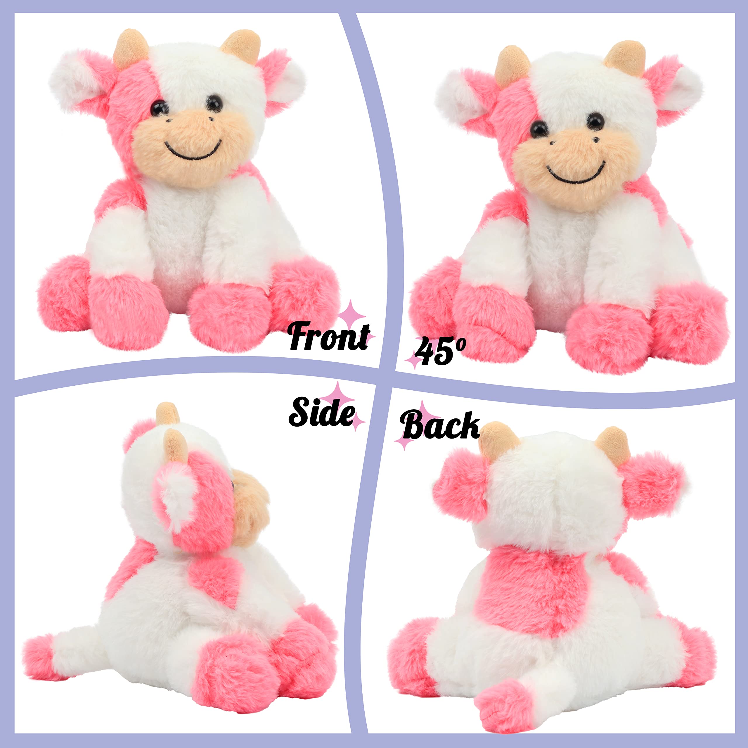 Foto 5 pulgar | Peluche Hopearl de Vaca de Peluche Multicolor 23 cm para Niños  - Venta Internacional