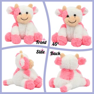 Foto 4 | Peluche Hopearl de Vaca de Peluche Multicolor 23 cm para Niños - Venta Internacional