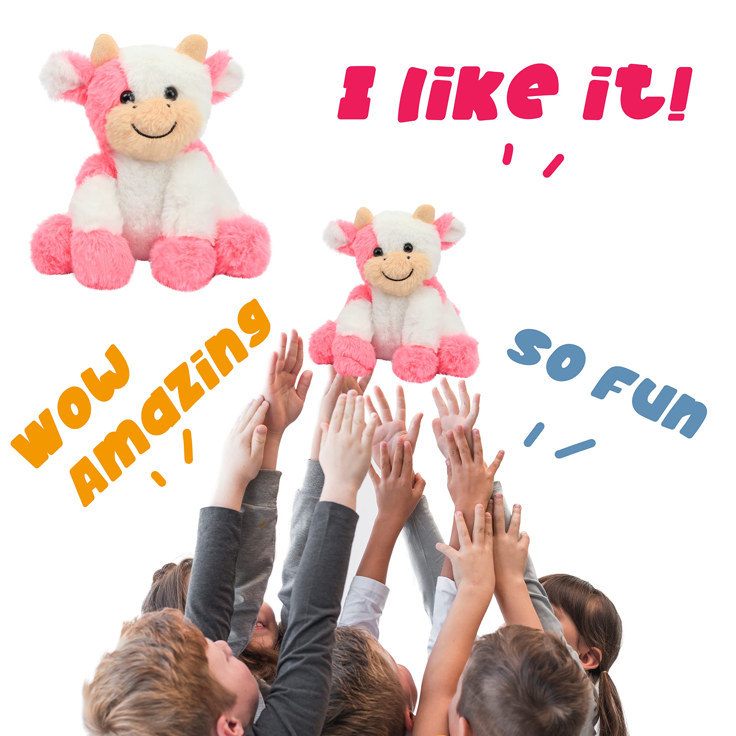 Foto 7 pulgar | Peluche Hopearl de Vaca de Peluche Multicolor 23 cm para Niños  - Venta Internacional