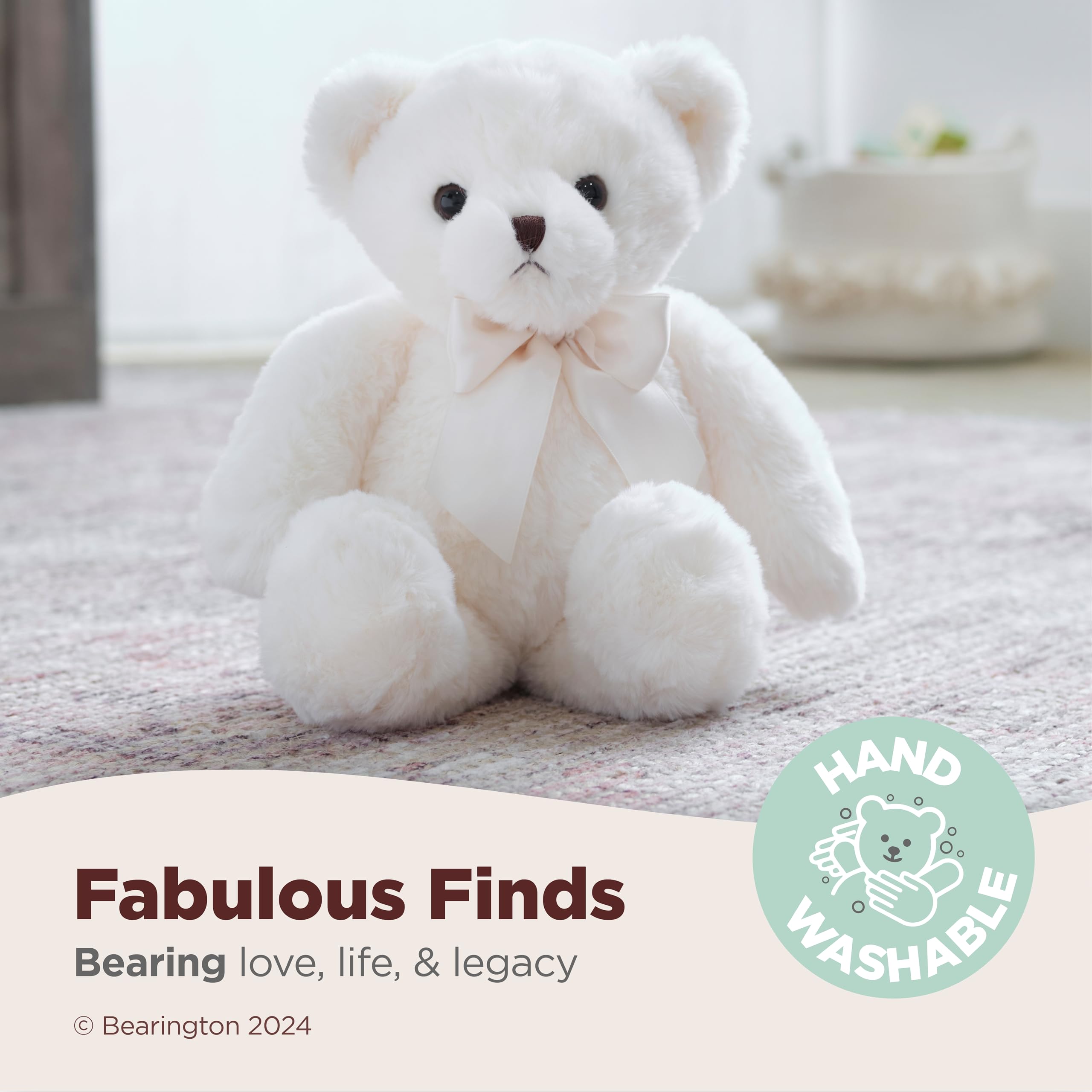Foto 4 pulgar | Oso de Peluche Bearington Chipper Blanco 38 cm - Venta Internacional