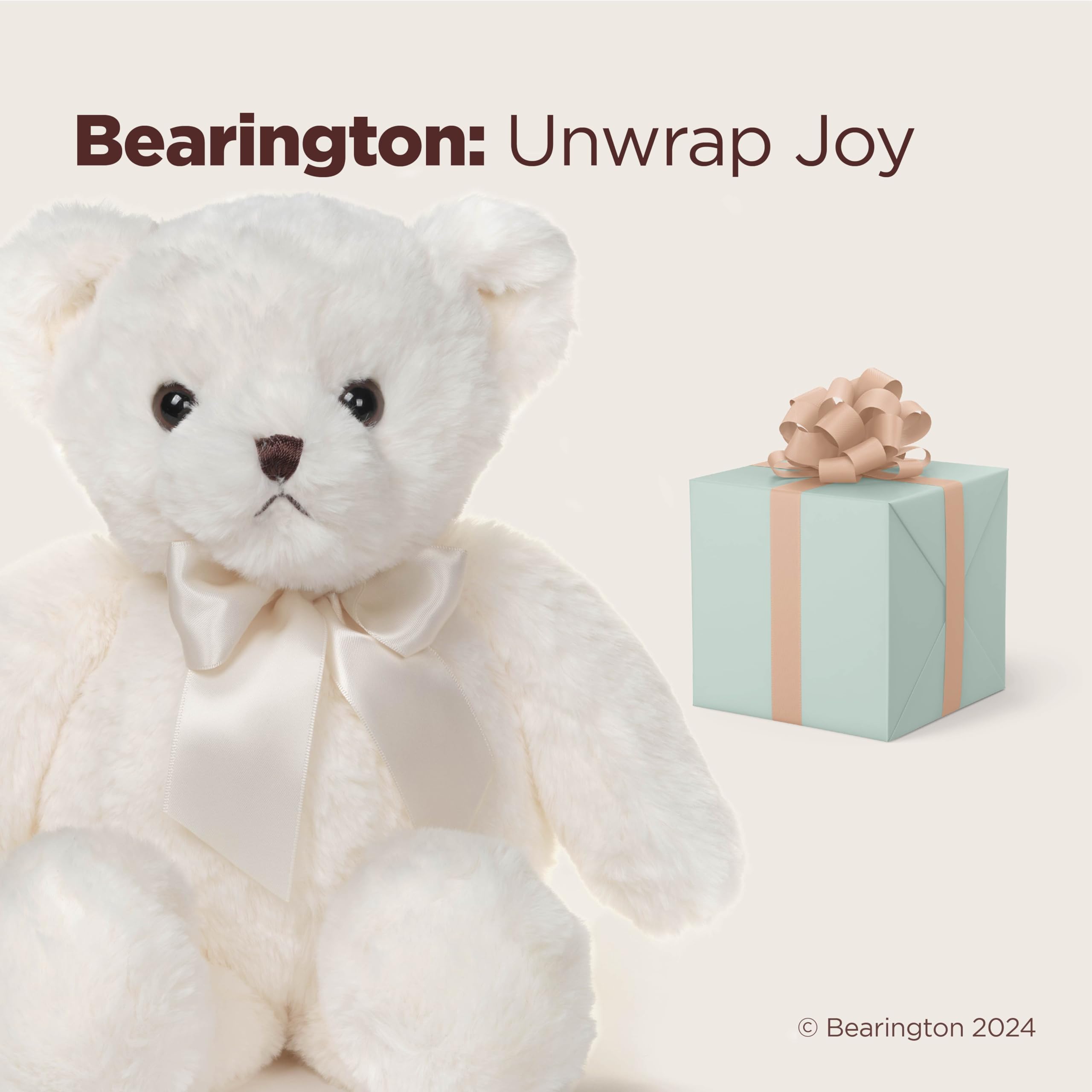 Foto 6 pulgar | Oso de Peluche Bearington Chipper Blanco 38 cm - Venta Internacional