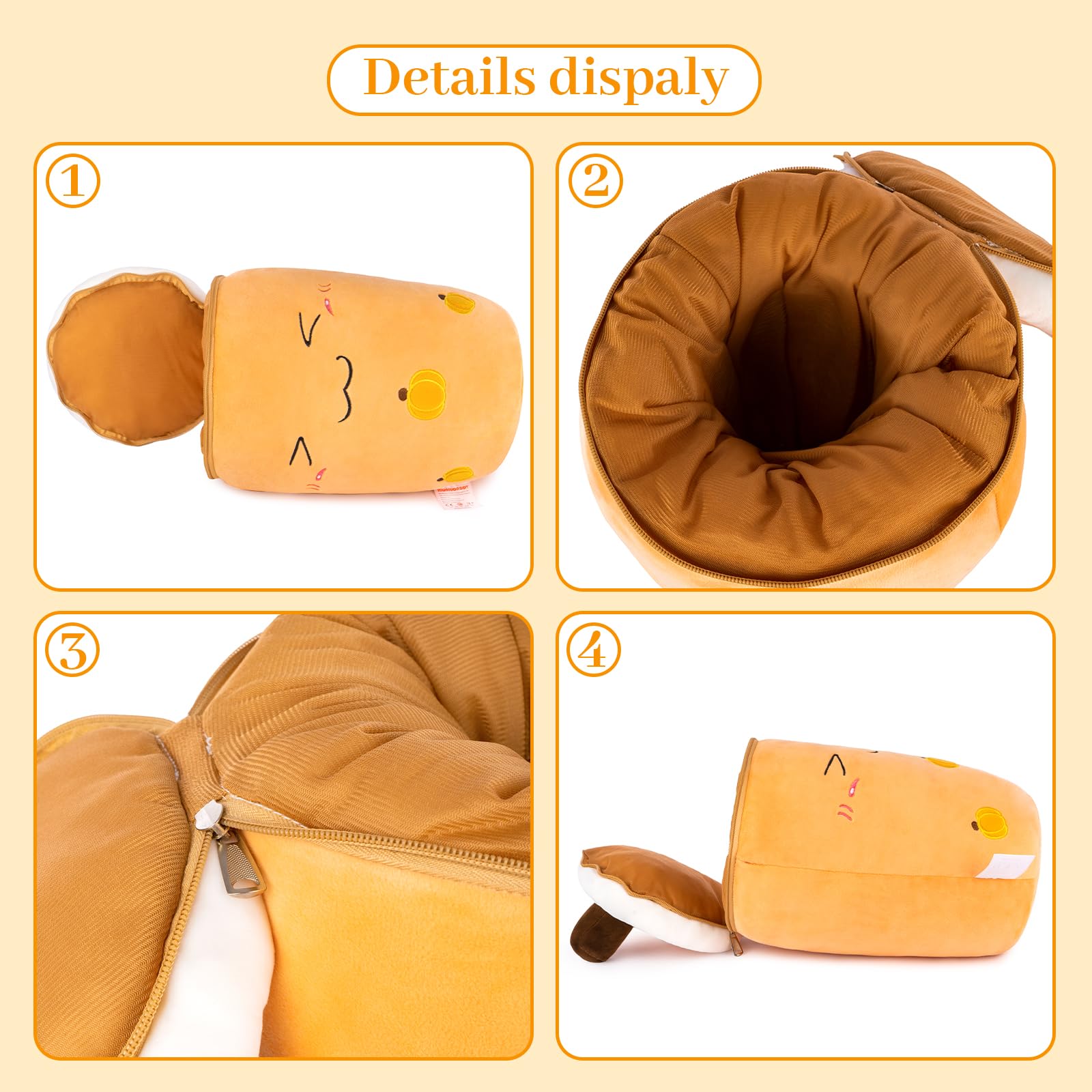 Foto 6 pulgar | Peluche Niuniu Daddy Boba Bubble Tea con Espacio Oculto 50 cm - Venta Internacional
