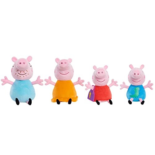 Set de Peluches Just Play Peppa Pig Family 4 Piezas - Venta Internacional $975