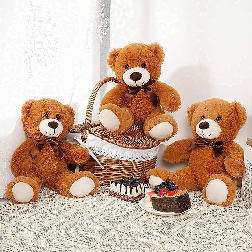 Foto 3 pulgar | Ositos de Peluche MorisMos Marrón Oscuro 3 Piezas - Venta Internacional